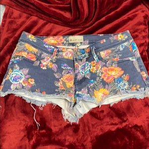 Roxy Floral Denim Shorts